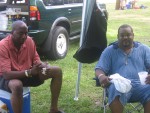 Brad and Big Sam stay cool